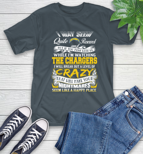 Los Angeles Chargers NFL Football Don't Mess With Me While I'm Watching My Team T-Shirt 10