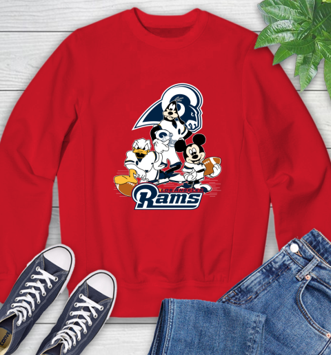 NFL Los Angeles Rams Mickey Mouse Donald Duck Goofy Football Shirt Sweatshirt 10