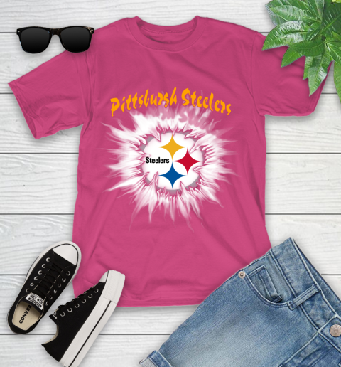 Pittsburgh Steelers NFL Football Adoring Fan Rip Sports Youth T-Shirt 11