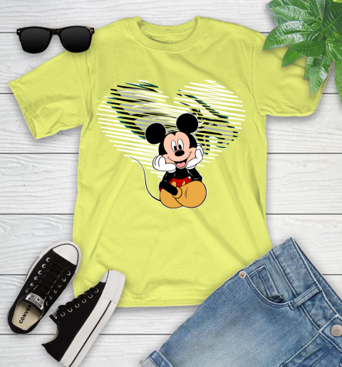 NFL Philadelphia Eagles The Heart Mickey Mouse Disney Football T Shirt_000 Youth T-Shirt 10