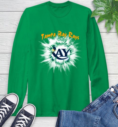 Tampa Bay Rays MLB Baseball Adoring Fan Rip Sports Long Sleeve T-Shirt 8