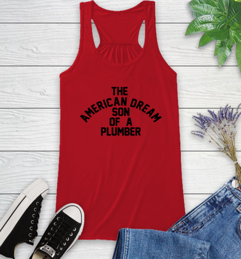 Dusty Rhodes Son Of A Plumber Shirt Racerback Tank 4