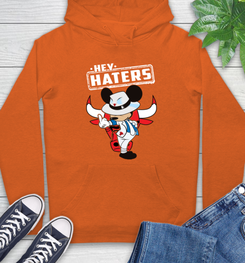 NBA Hey Haters Mickey Basketball Sports Chicago Bulls Hoodie 4