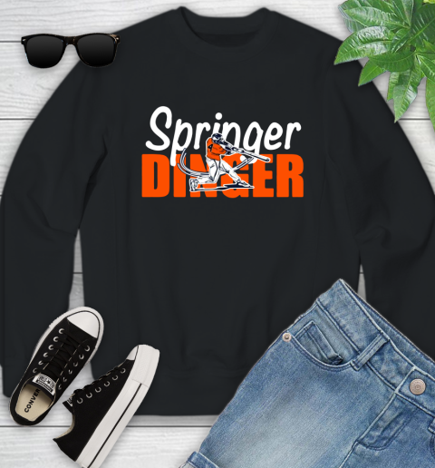Houston Springer Dinger Fan Shirt Youth Sweatshirt
