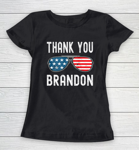 Thank You Brandon Sunglasses American US Flag Women's T-Shirt