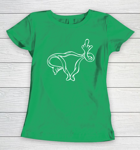 Middle Finger Uterus Women's T-Shirt 4
