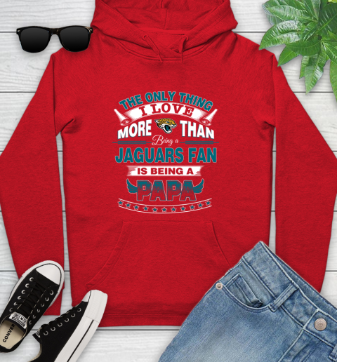 NFL The Only Thing I Love More Than Being A Jacksonville Jaguars Fan Is Being A Papa Football Youth Hoodie 12