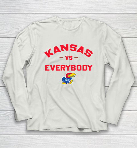 Kansas Jayhawks Vs Everybody Long Sleeve T-Shirt 7