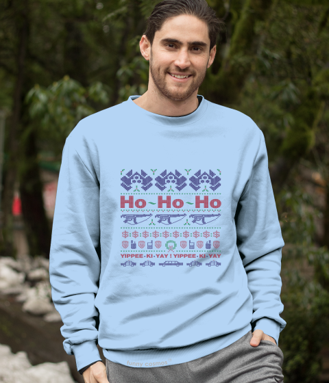 Die Hard Ugly Sweater T Shirt, John McClane T Shirt, Ho Ho Ho Yippee Ki Yay Tshirt, Christmas Gifts