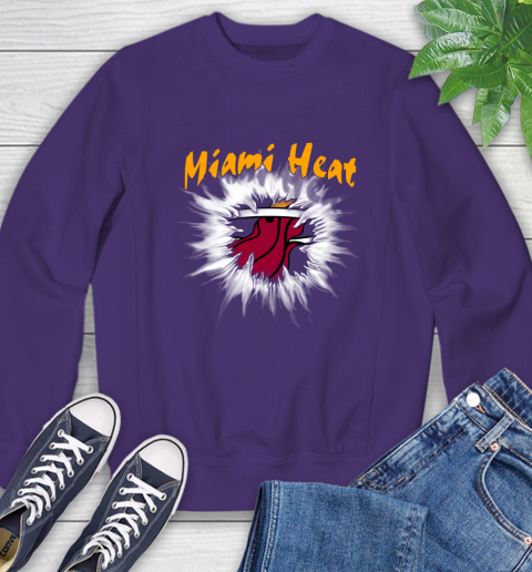 Miami Heat NBA Basketball Rip Sports Sweatshirt 4