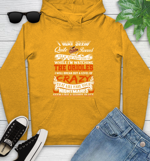 Baltimore Orioles MLB Baseball Don't Mess With Me While I'm Watching My Team Youth Hoodie 2