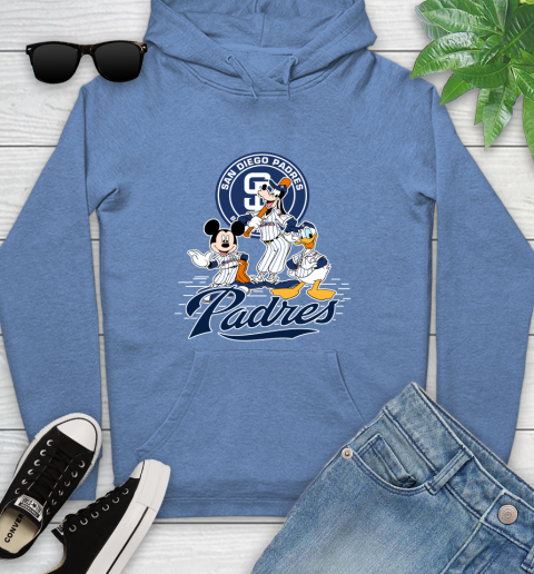 MLB San Diego Padres Mickey Mouse Donald Duck Goofy Baseball T Shirt Youth Hoodie 13