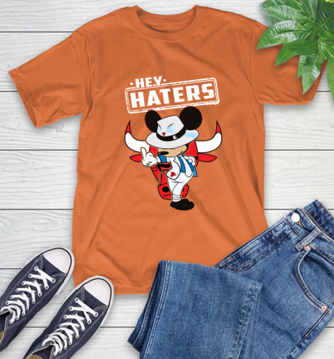 NBA Hey Haters Mickey Basketball Sports Chicago Bulls T-Shirt 4