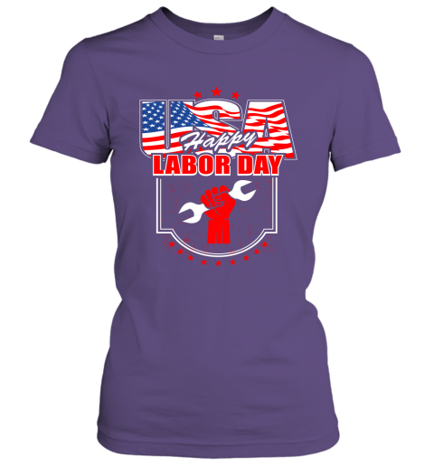 Happy labor day Happy Labor Day Job Title American Flag Women Tee