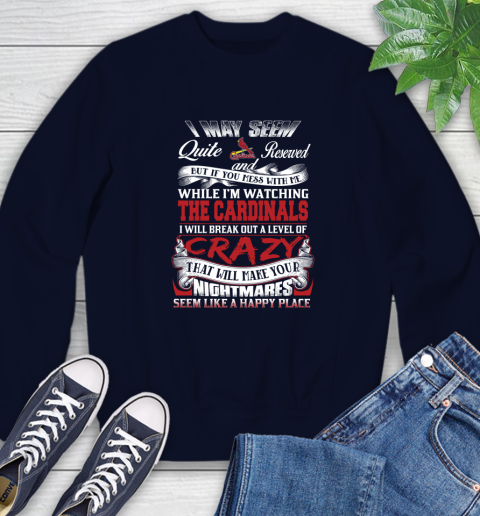 St.Louis Cardinals MLB Baseball Don't Mess With Me While I'm Watching My Team Sweatshirt 2
