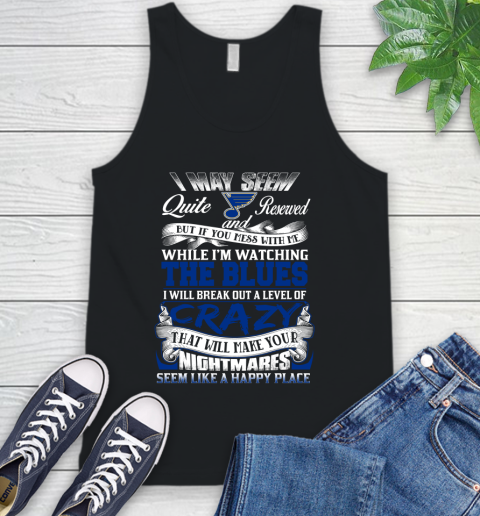 St.Louis Blues NHL Hockey Don't Mess With Me While I'm Watching My Team Tank Top