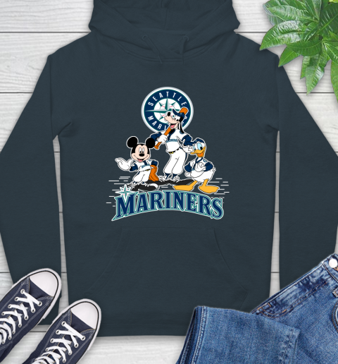 MLB Seattle Mariners Mickey Mouse Donald Duck Goofy Baseball T Shirt Hoodie 7