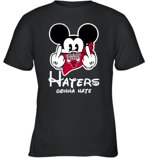 NBA Chicago Bulls Haters Gonna Hate Mickey Mouse Disney Basketball T Shirt Youth T-Shirt