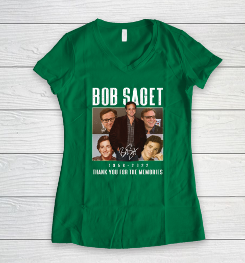 Bob Saget 1956  2022 Thank You For The Memories Women's V-Neck T-Shirt 3