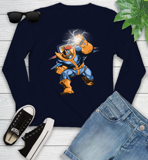 Oklahoma City Thunder NBA Basketball Thanos Avengers Infinity War Marvel Youth Long Sleeve 2