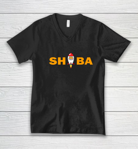 Shiba Inu Coin The Millionaire Loading Shib Coin To the Moon V-Neck T-Shirt