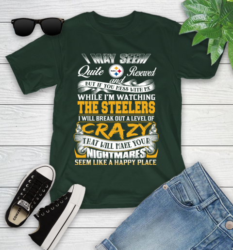 Pittsburgh Steelers NFL Football Don't Mess With Me While I'm Watching My Team Youth T-Shirt 5