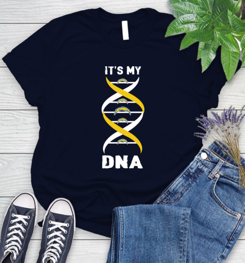 Los Angeles Chargers NFL Football It's My DNA Sports Women's T-Shirt 2
