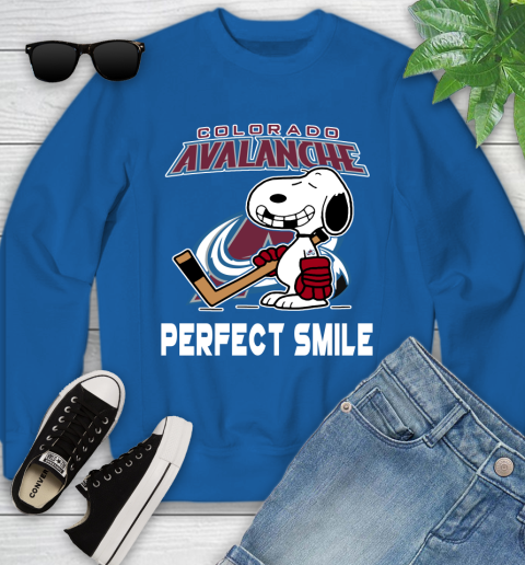 NWT COLORADO AVALANCHE HOODED SWEATSHIRT YOUTH SIZE M