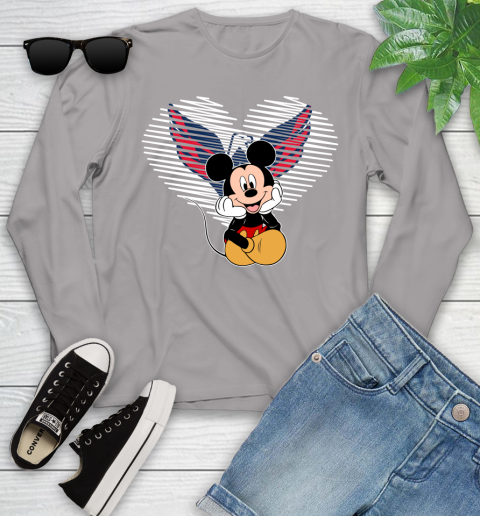 NHL Washington Capitals The Heart Mickey Mouse Disney Hockey Youth Long Sleeve 5