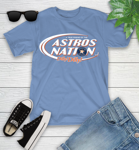 MLB A True Friend Of The Houston Astros Dilly Dilly Baseball Sports Youth T-Shirt 15