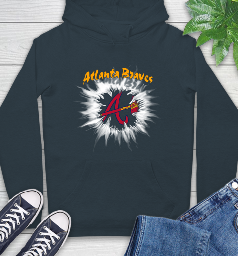Atlanta Braves MLB Baseball Adoring Fan Rip Sports Hoodie 7