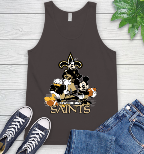 NFL New Orleans Saints Mickey Mouse Donald Duck Goofy Football Shirt Tank Top 6
