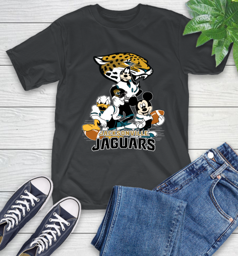 NFL Jacksonville Jaguars Mickey Mouse Donald Duck Goofy Football Shirt T-Shirt