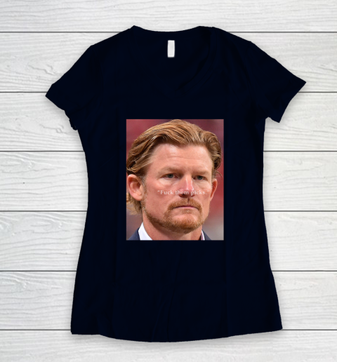 Les Snead Shirt FuckTthem Picks Shirt Women's V-Neck T-Shirt 2