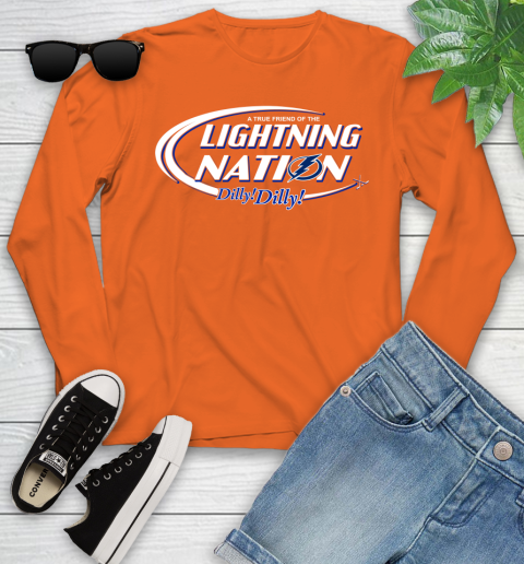 NHL A True Friend Of The Tampa Bay Lightning Dilly Dilly Hockey Sports Youth Long Sleeve 3