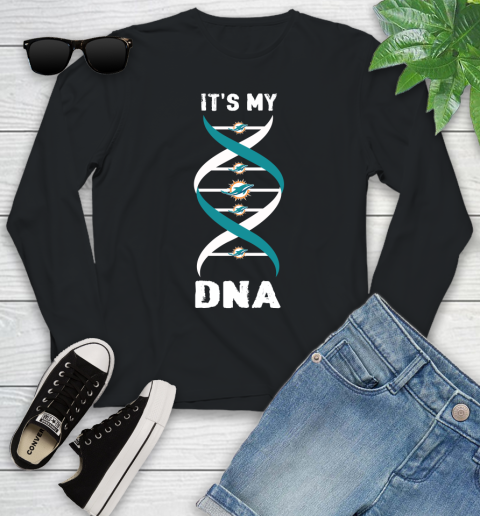 Miami Dolphins NFL Football It's My DNA Sports Youth Long Sleeve