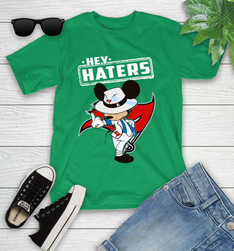 NFL Hey Haters Mickey Football Sports Tampa Bay Buccaneers Youth T-Shirt 8