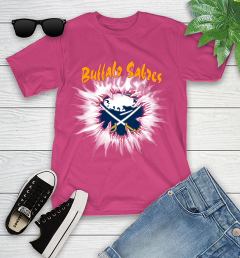 Buffalo Sabres NHL Hockey Adoring Fan Rip Sports Youth T-Shirt 11