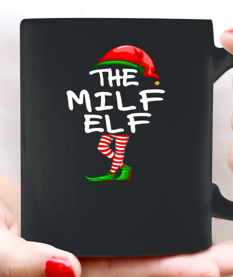The Milf Elf Matching Family Group Christmas Ceramic Mug 11oz