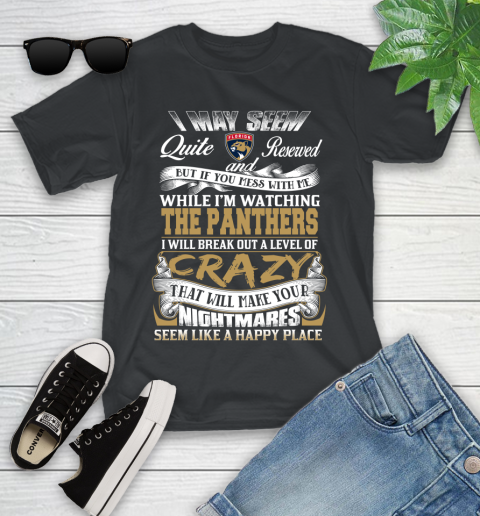 Florida Panthers NHL Hockey Don't Mess With Me While I'm Watching My Team Youth T-Shirt