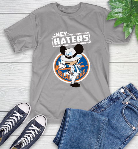 NHL Hey Haters Mickey Hockey Sports New York Islanders T-Shirt 6