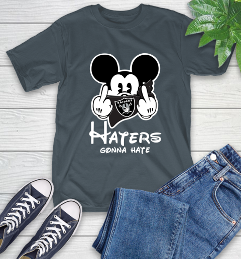 NFL Oakland Raiders Haters Gonna Hate Mickey Mouse Disney Football T Shirt T-Shirt 10