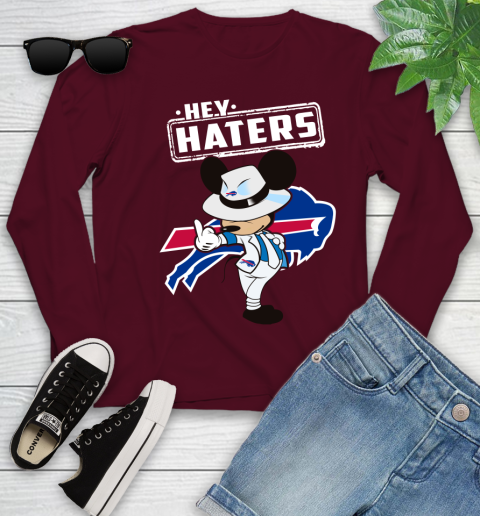 NFL Hey Haters Mickey Football Sports Buffalo Bills Youth Long Sleeve 6