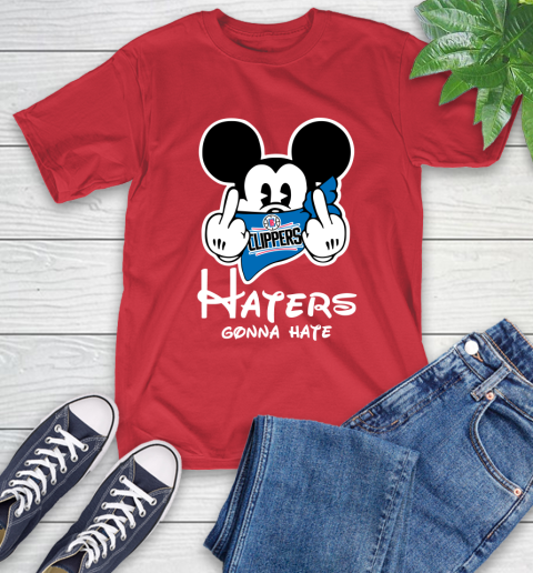 NBA LA Clippers Haters Gonna Hate Mickey Mouse Disney Basketball T Shirt T-Shirt 11