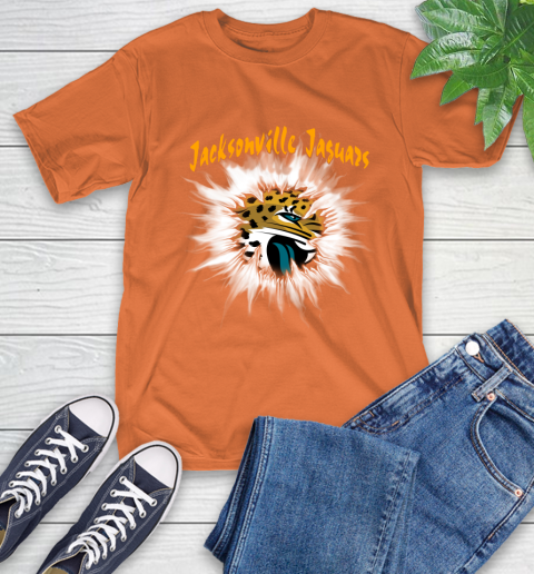 Jacksonville Jaguars NFL Football Adoring Fan Rip Sports T-Shirt 4