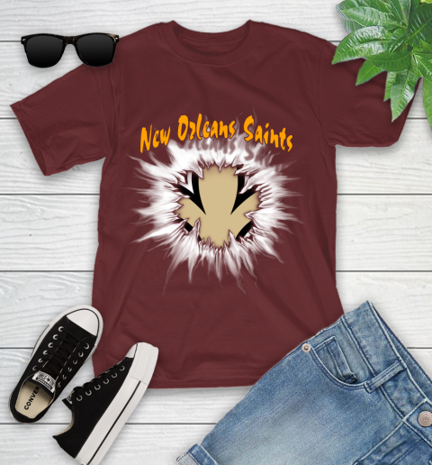 New Orleans Saints NFL Football Adoring Fan Rip Sports Youth T-Shirt 14