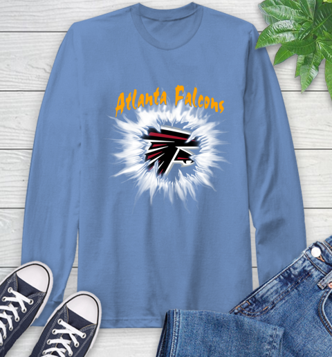 Atlanta Falcons NFL Football Adoring Fan Rip Sports Long Sleeve T-Shirt 12