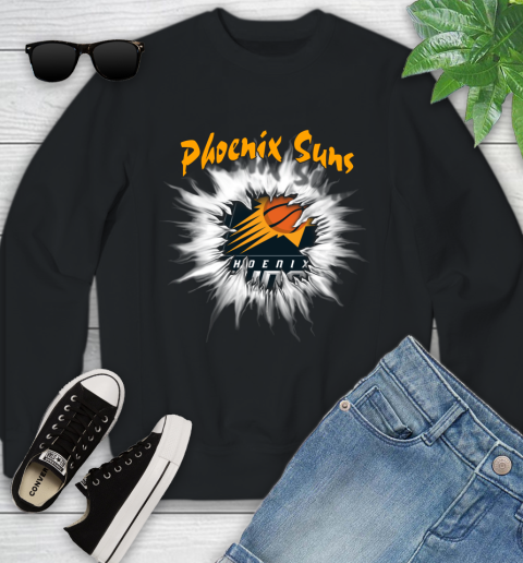 Phoenix Suns NBA Basketball Rip Sports Youth Sweatshirt