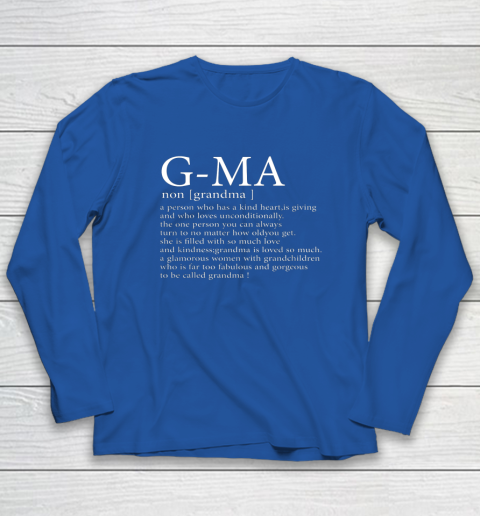 G Ma Definition Grandma Mother's Day Long Sleeve T-Shirt 5