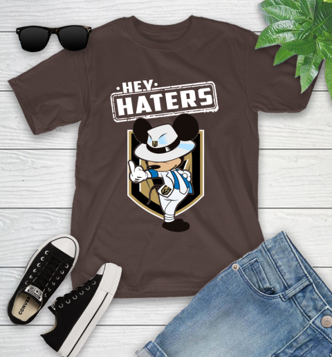 NHL Hey Haters Mickey Hockey Sports Vegas Golden Knights Youth T-Shirt 7